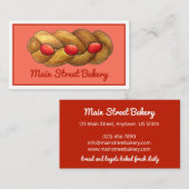 Tsourekiギリシャ語アルメニアルメニアンホリデーパンベーカリー 名刺 (正面/裏面)