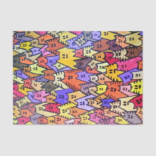 TSP - 0061 -猫-ティッシュペーパー 薄葉紙 (正面)