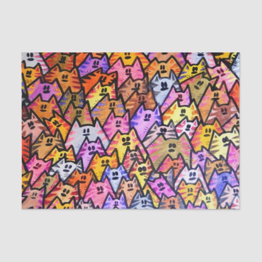 TSP - 0088 - CATS -ティッシュペーパー 薄葉紙 (正面)