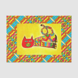 TSP - 0089 - Alebrije Cat -ティッシュペーパー 薄葉紙