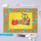 TSP - 0089 - Alebrije Cat -ティッシュペーパー 薄葉紙 (クラフト)