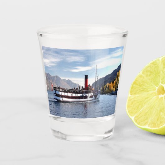 TSS Earnslaw蒸気船1912 ショットグラス (正面)