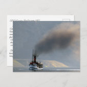 TSS Earnslaw蒸気船1912 ポストカード (正面/裏面)