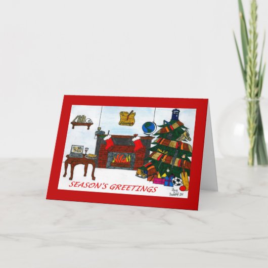 TSSBのクリスマスカード赤 シーズンカード (正面)