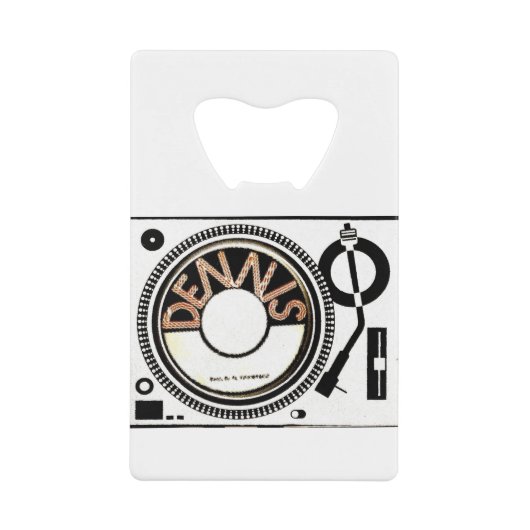 TST /デニスのブランド クレジットカード栓抜き (正面)