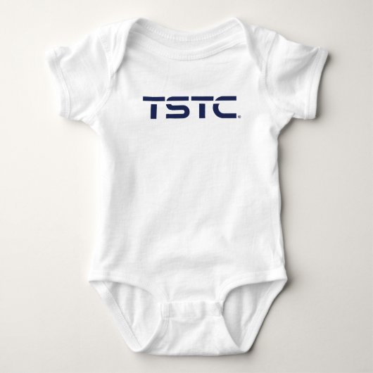 TSTCブロックロゴ ベビーボディスーツ (正面)