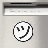 ㋡ Tsu Kana Katakana Smiling Emoji / Emoticon マグネット (インサイチュ (食洗機))