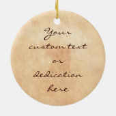 Tsuchiya Koitsu名古屋の城の向こうずねのhangaの景色 セラミックオーナメント (裏面)