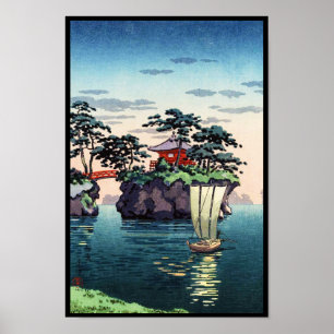Tsuchiya Koitsu Matsushima shin hanga scenery ポスター