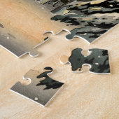 Tsuchiya Koitsu - Snow at Nezu Shrine ジグソーパズル (側面)