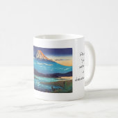 Tsuchiya Koitsu Tokaido富士川町の景色の芸術 コーヒーマグカップ (正面右)