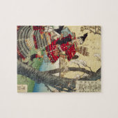 Tsukioka Yoshitoshi - YoshitsuneおよびBenkei ジグソーパズル (横)