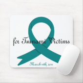 Tsunami Victims awareness ribbon マウスパッド (マウス)
