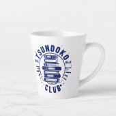 Tsundoku Club Book Lovers Bibliophile Booktok  カフェラテマグ (右)