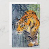 Tsuyakoのトラ 便箋 (正面/裏面)