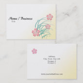 Tsuyushibaの桜 名刺 (正面/裏面)