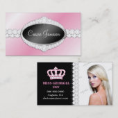 TTのダイヤモンドの至福の紋章の写真カード 名刺 (正面/裏面)