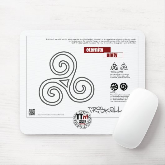 TTの意味- TRISKELL マウスパッド (マウス)