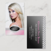 TTダイヤモンドの至福のピンクの美人コンテストの写真カード 名刺 (正面/裏面)