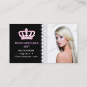 TTダイヤモンドの至福の紋章のシマウマのヒョウの写真カード 名刺 (裏面)