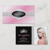 TTダイヤモンドの至福の紋章の写真カード 名刺 (正面/裏面)