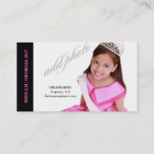 TTダイヤモンドの至福のEnblemPhotoカード 名刺 (裏面)