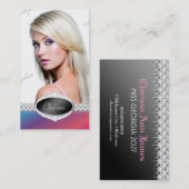 TTダイヤモンドの至福色の美人コンテストの写真カード 名刺 (正面/裏面)