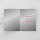 TT失敗の美しいのプリンセスのブルネット| Congratzカード カード (内部)