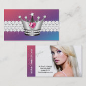 TT完全なプリンセス優れたプラチナ紙 名刺 (正面/裏面)