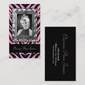 TT宝石で飾られたフレームの美人コンテストカード 名刺 (正面/裏面)