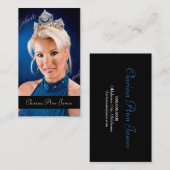 TT美しいのページェントの写真カード 名刺 (正面/裏面)