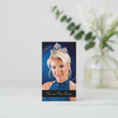 TT美しいのページェントの写真カード 名刺 (スタンド正面)