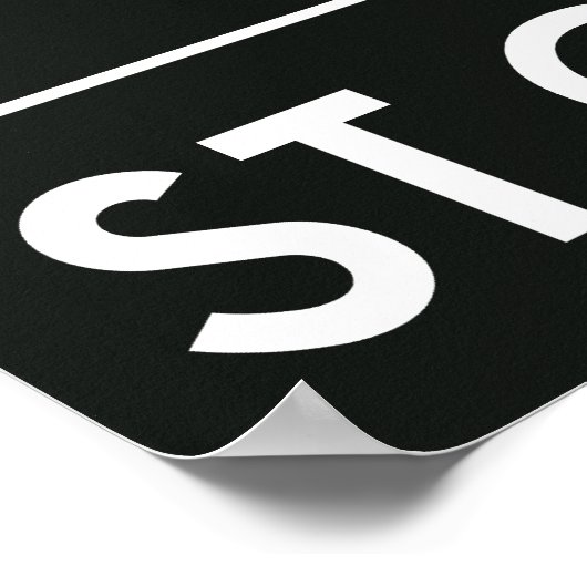 TTC地下鉄の目的地の標識v2 ポスター (角)