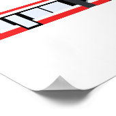 TTC新市電ポスター(IKEA RIBBAフレームにフィット) ポスター (角)