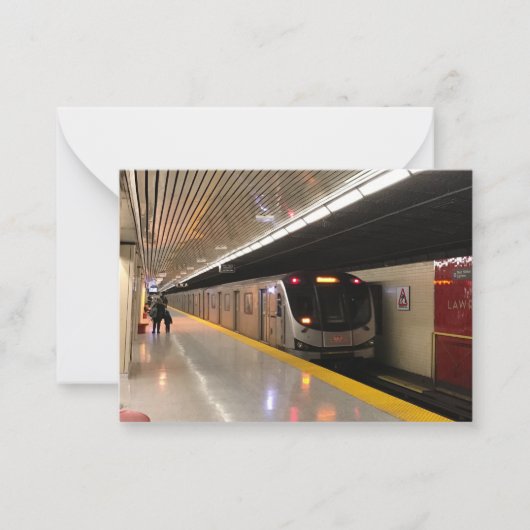 TTC トロント地下鉄 ローレンス駅 ノートカード (正面)