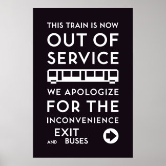 TTC - Apology Out of Service Poster ポスター