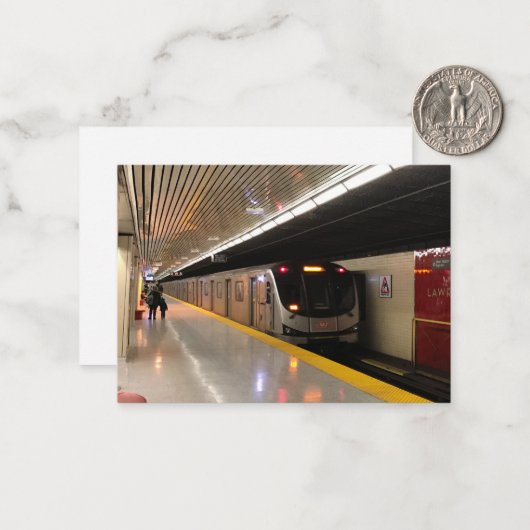 TTC Toronto Subway Lawrence Station Note Card ノートカード (正面/裏面インサイチュ)