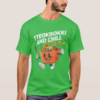 Tteokbokki And Chill Korean Food Love boy Tシャツ