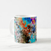 TTEQOTGCubismINV SGDRKDP青 コーヒーマグカップ (正面左)