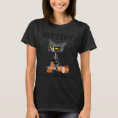 Ttery Because Murder Is Wrong Funny Cat Funny Tter Tシャツ (正面)
