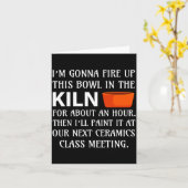 Ttery Ceramics Artist Tter Clay Funny Humor C  カード (黄色い花)