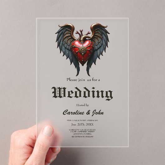 TThe pulsating heart of mechanics,  アクリル招待状 (インサイチュ (ポータブル))