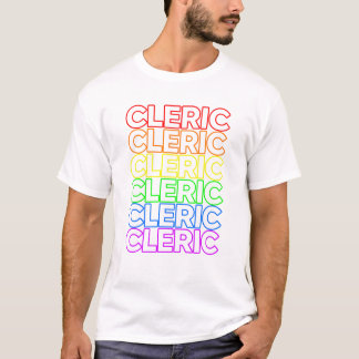 TTRPGクレリッククラスレインボーLGBTプライド Tシャツ