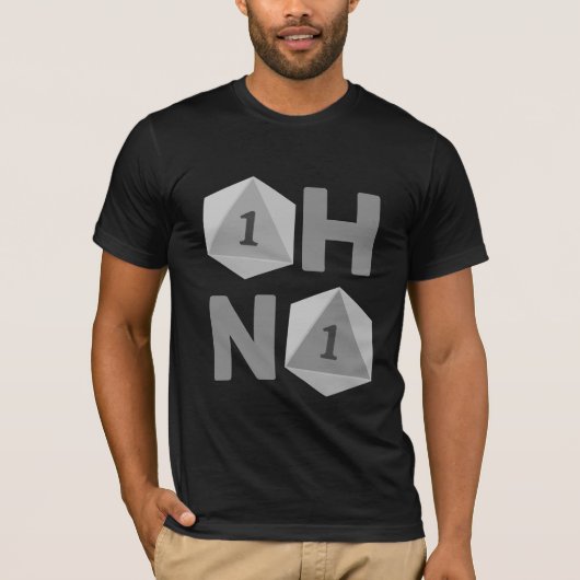 TTRPGメンズおもしろいTシャツ(Oh No TTRPG) Tシャツ (正面)