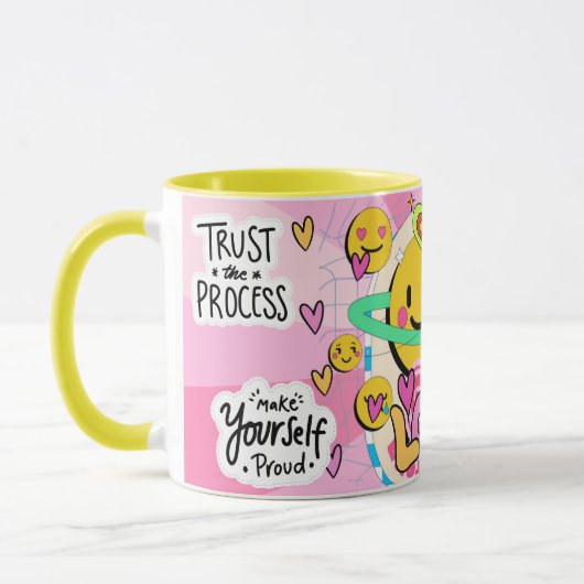 ttruste the prosesse Retro Smile  マグカップ (左)
