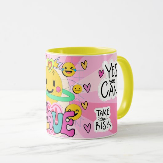 ttruste the prosesse Retro Smile  マグカップ (正面右)