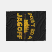 Ttsburgh Jagoff Yinz Funny Yinzer Steel City 412 H フリースブランケット (正面(横))