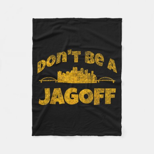 Ttsburgh Jagoff Yinz Funny Yinzer Steel City 412 H フリースブランケット (正面)