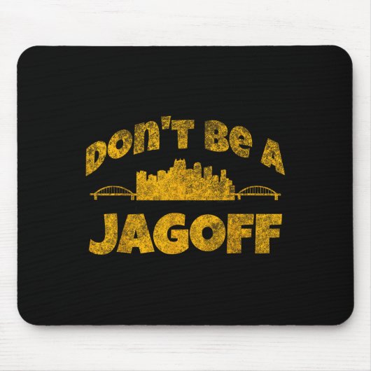Ttsburgh Jagoff Yinz Funny Yinzer Steel City 412 H マウスパッド (正面)