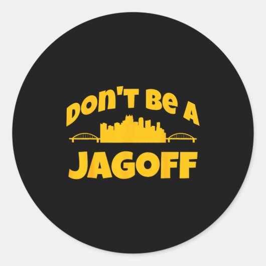 Ttsburgh Jagoff Yinz Funny Yinzer Steel City 412 H ラウンドシール (正面)